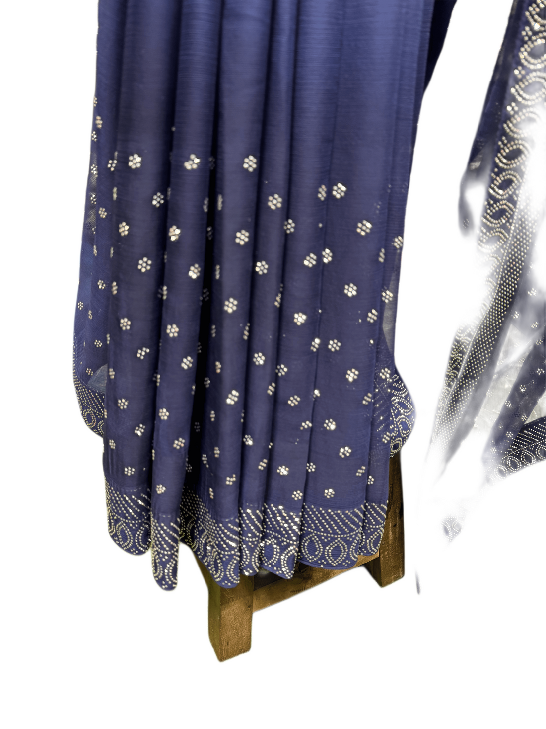 Chiffon Double Shade Rhinestone Saree